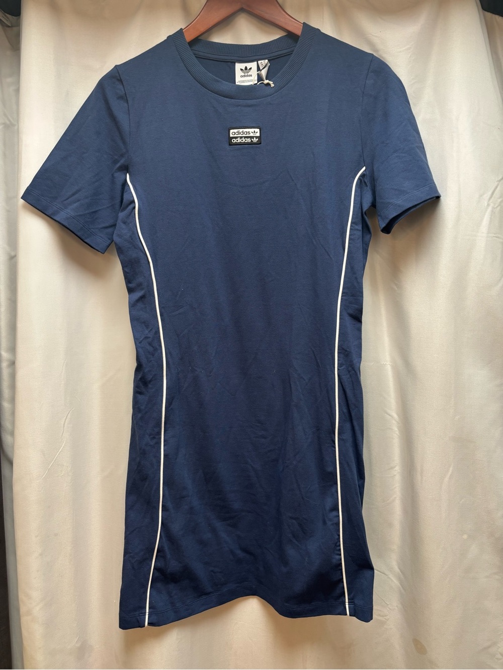 adidas Navy Mini Dress with White Piping